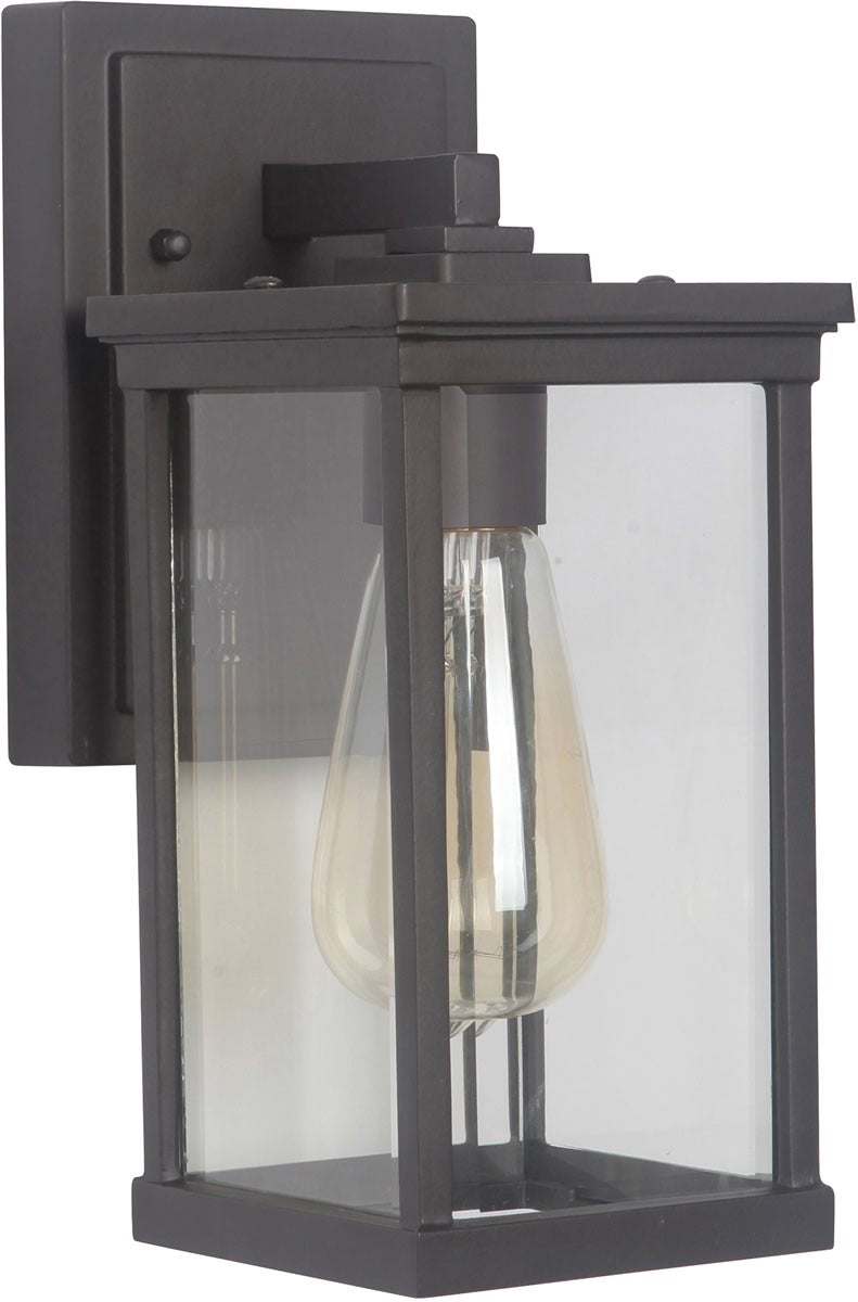 11H Riviera III 1 Light Outdoor Wall Sconce in Oiled Bronze Finish - Perfect for Porch, Patio, and Garden Lighting