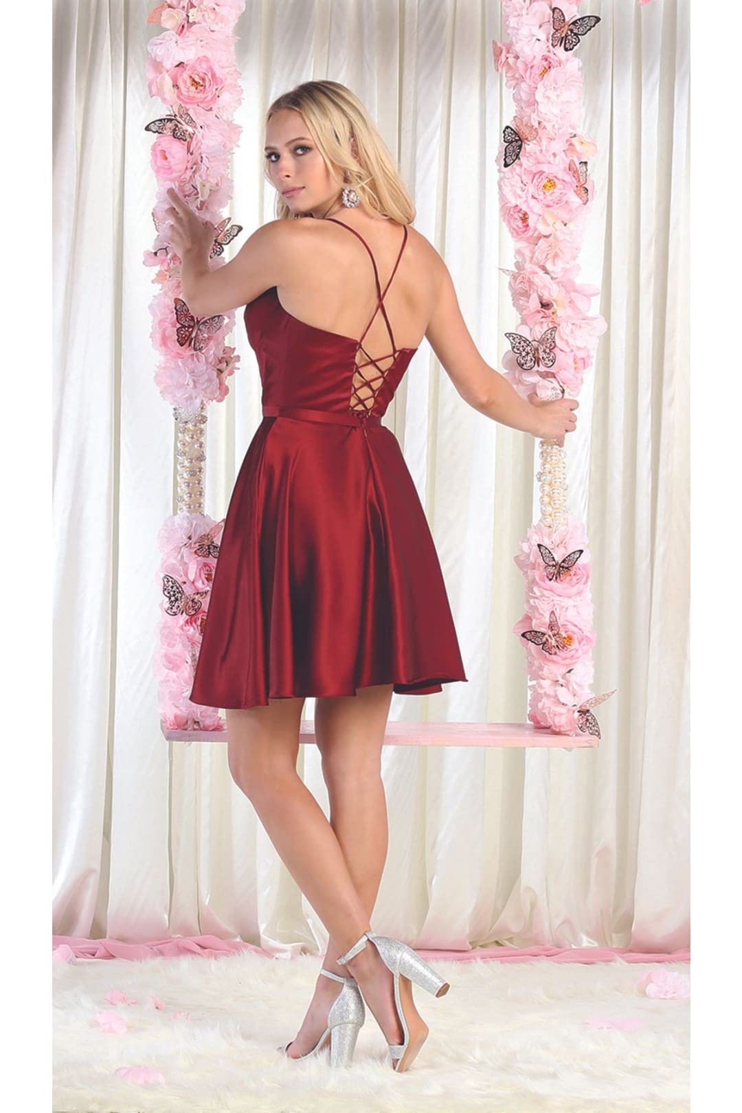 Elegant Short A-Line Cocktail Dress for Women - Perfect for Parties, Weddings & Night Out | Flattering Fit & Stylish Design