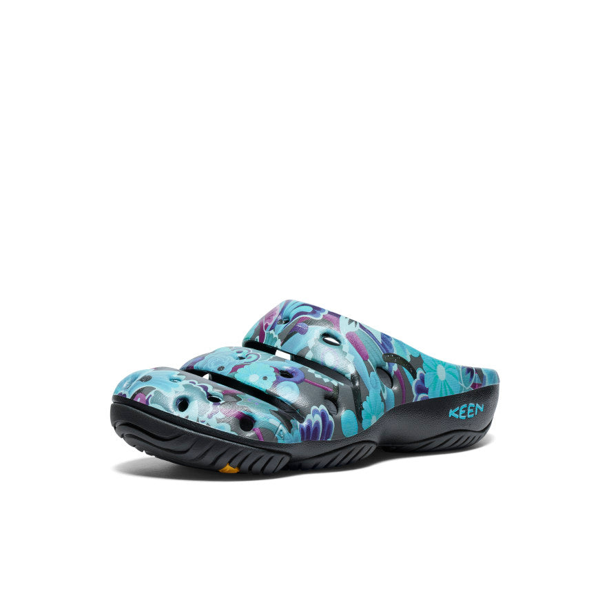Men's Yogui Arts Clogs by Gravityfree | Floral Print Slip-On Shoes for Comfort & Style - Perfect for Home, Garden & Casual Wear
