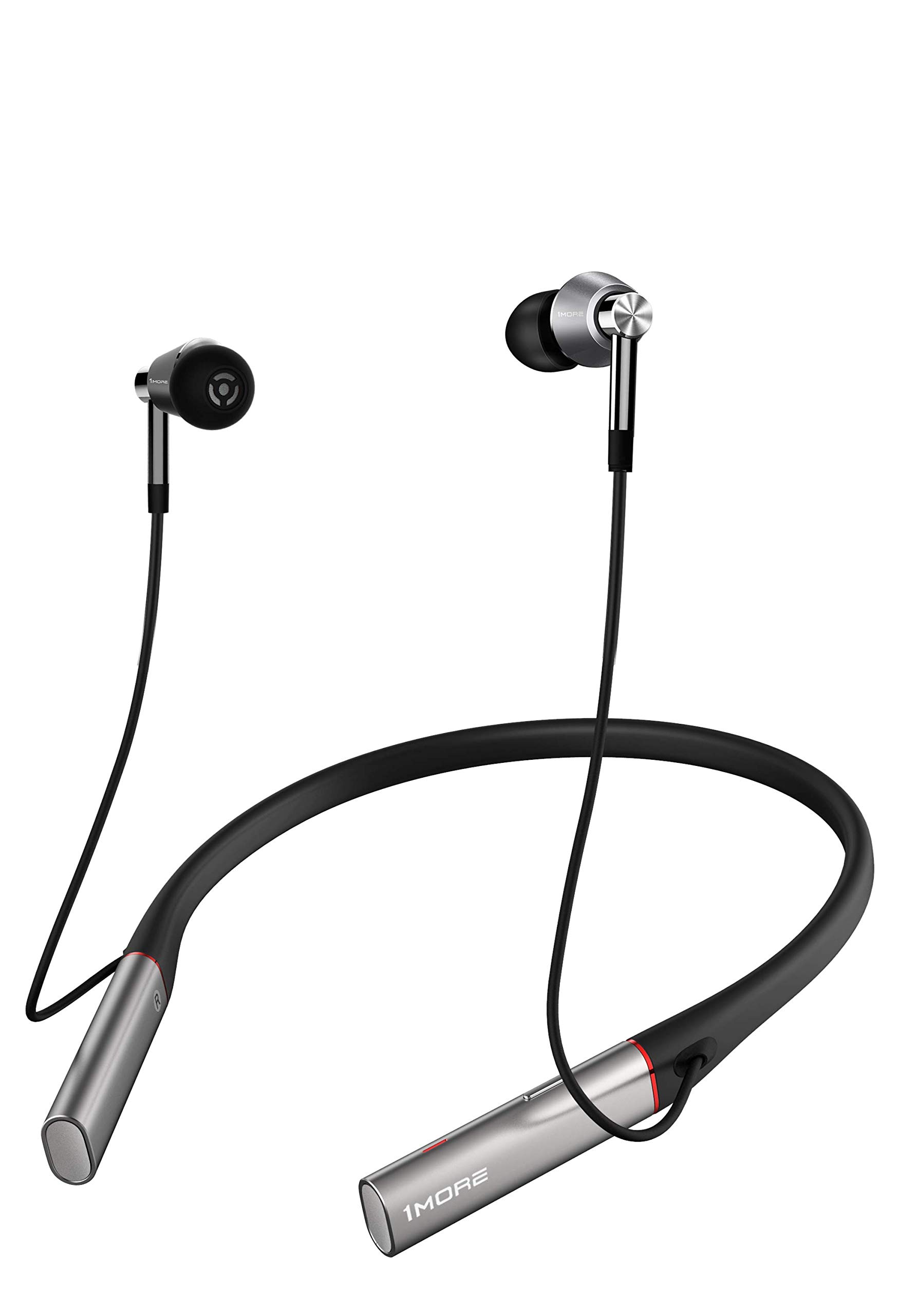 1MORE Triple Driver Bluetooth Neckband Earphones - Hi-Res LDAC Wireless Sound, Fast Charging, 7-Hour Playtime, Noise Isolation | Wireless Earbuds for Running, Gym, Commuting & Travel
