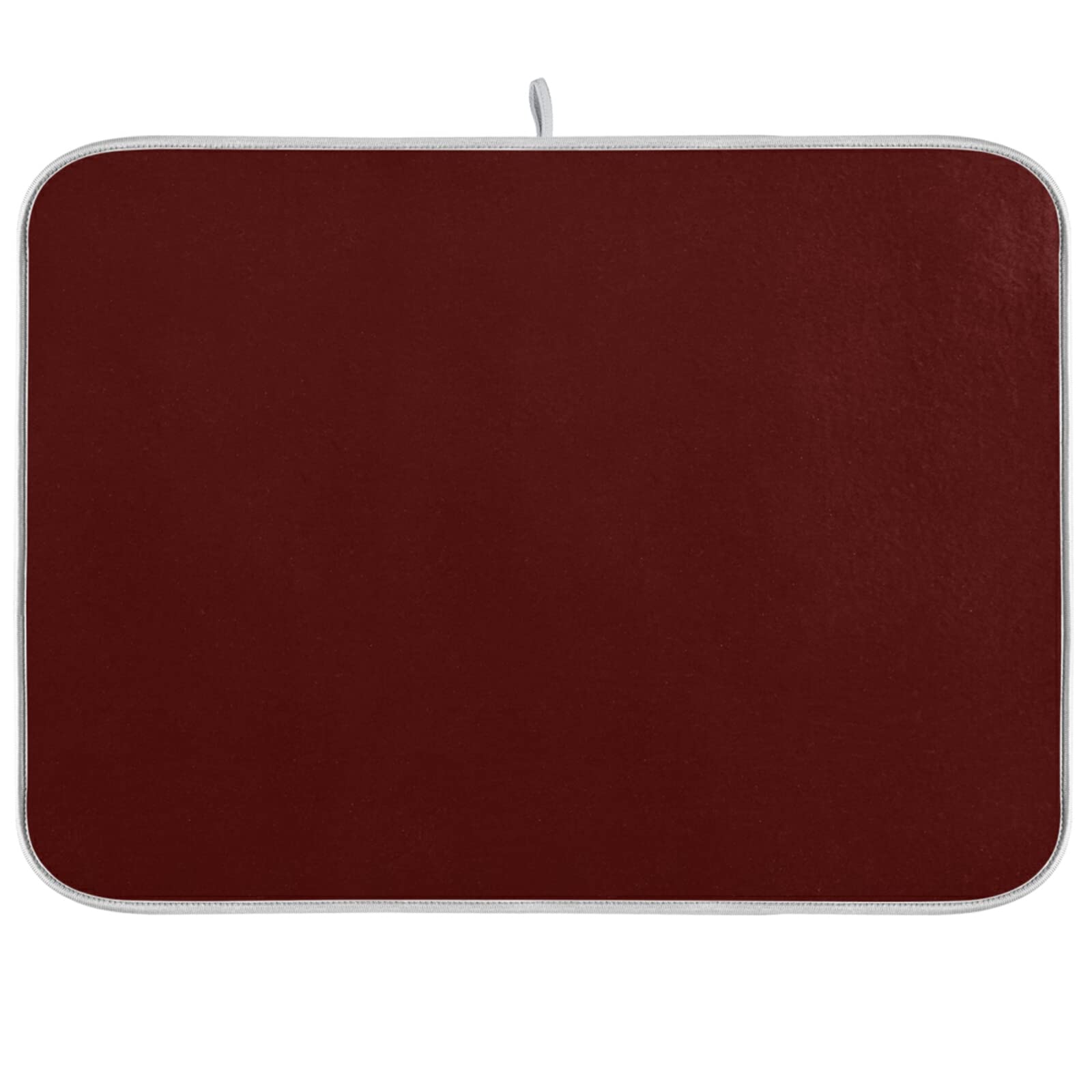Burgundy XL Dish Drying Mat - 18x24 Inch Large Microfiber Kitchen Counter Mat, Heat Resistant Dish Drainer Pad for Dishes - Perfect for Kitchen Countertops, Sink Areas & Dish Drying Stations