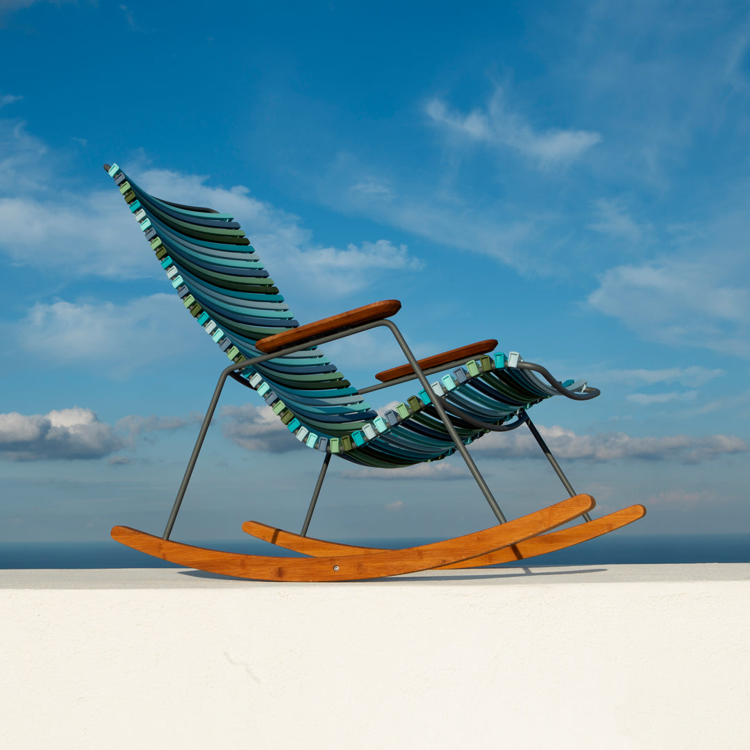 Best Outdoor Rocking Chair for Patio, Garden & Backyard - Durable All-Weather Wicker Furniture with Cushions - Perfect for Relaxing, Reading & Enjoying Nature