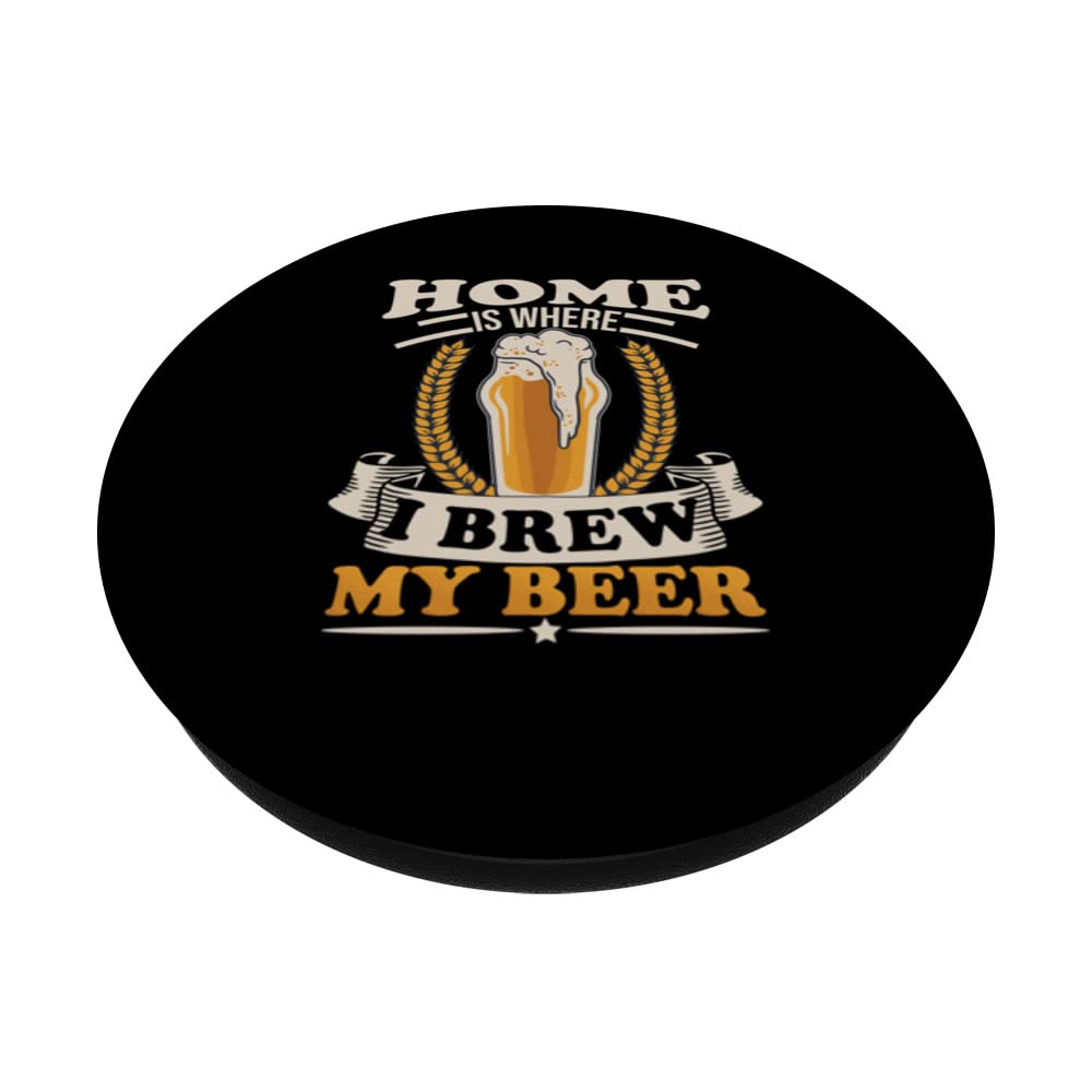 Funny Home Brewer PopSockets Swappable PopGrip | Beer Lover Gift for Home Brewing Enthusiasts | Perfect for Phones, Tablets & DIY Beer Making Accessories