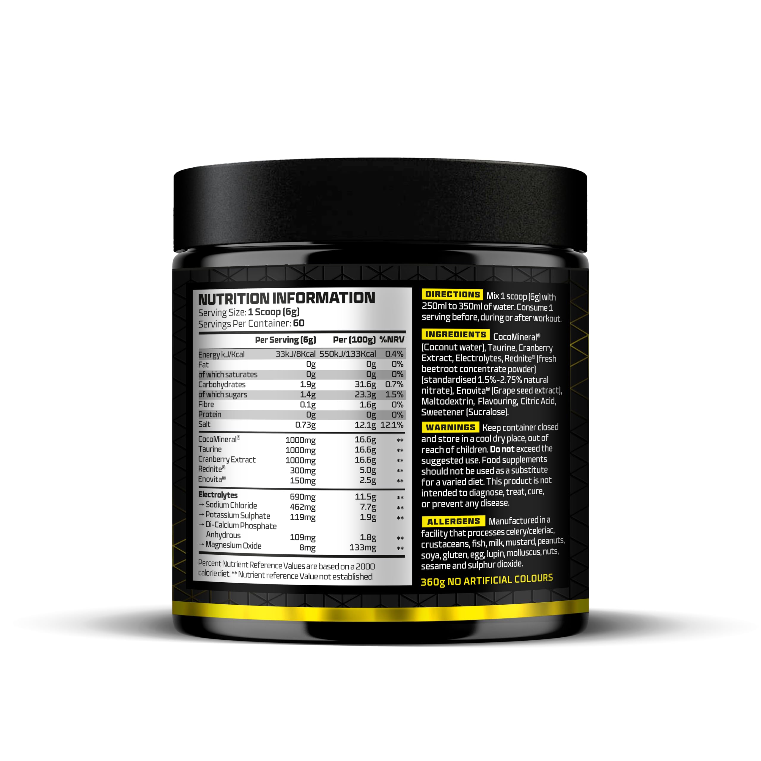 Beast Pharm Hydro 360g (Lemon Sherbet) - Premium Hydration Powder for Athletes & Fitness Enthusiasts - Perfect for Post-Workout Recovery & Intense Training Sessions