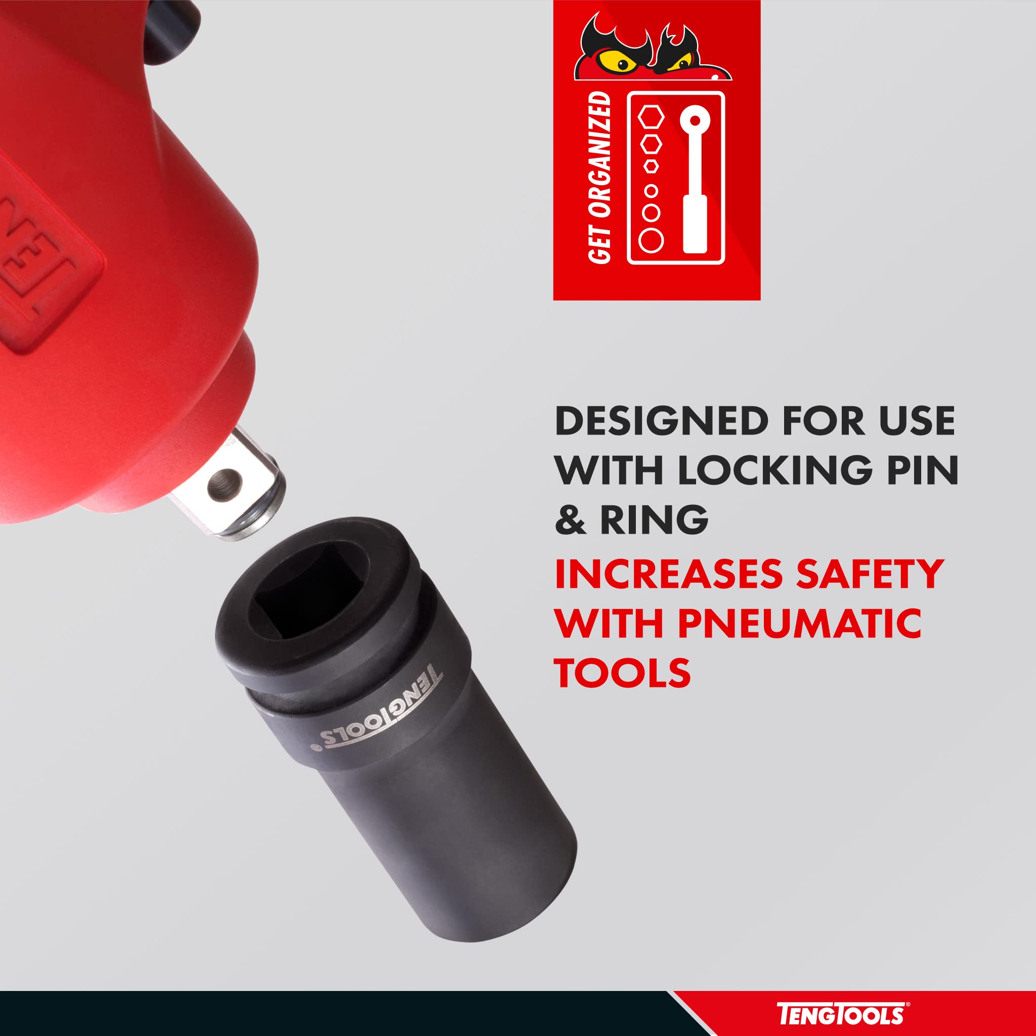 Teng Tools 36MM 1 Inch Drive 6 Point Metric Deep Thinwall Chrome Molybdenum Impact Socket - Professional Mechanic & Hand Tool for Automotive Repair (910636) | Perfect for Tight Spaces & Heavy-Duty Applications