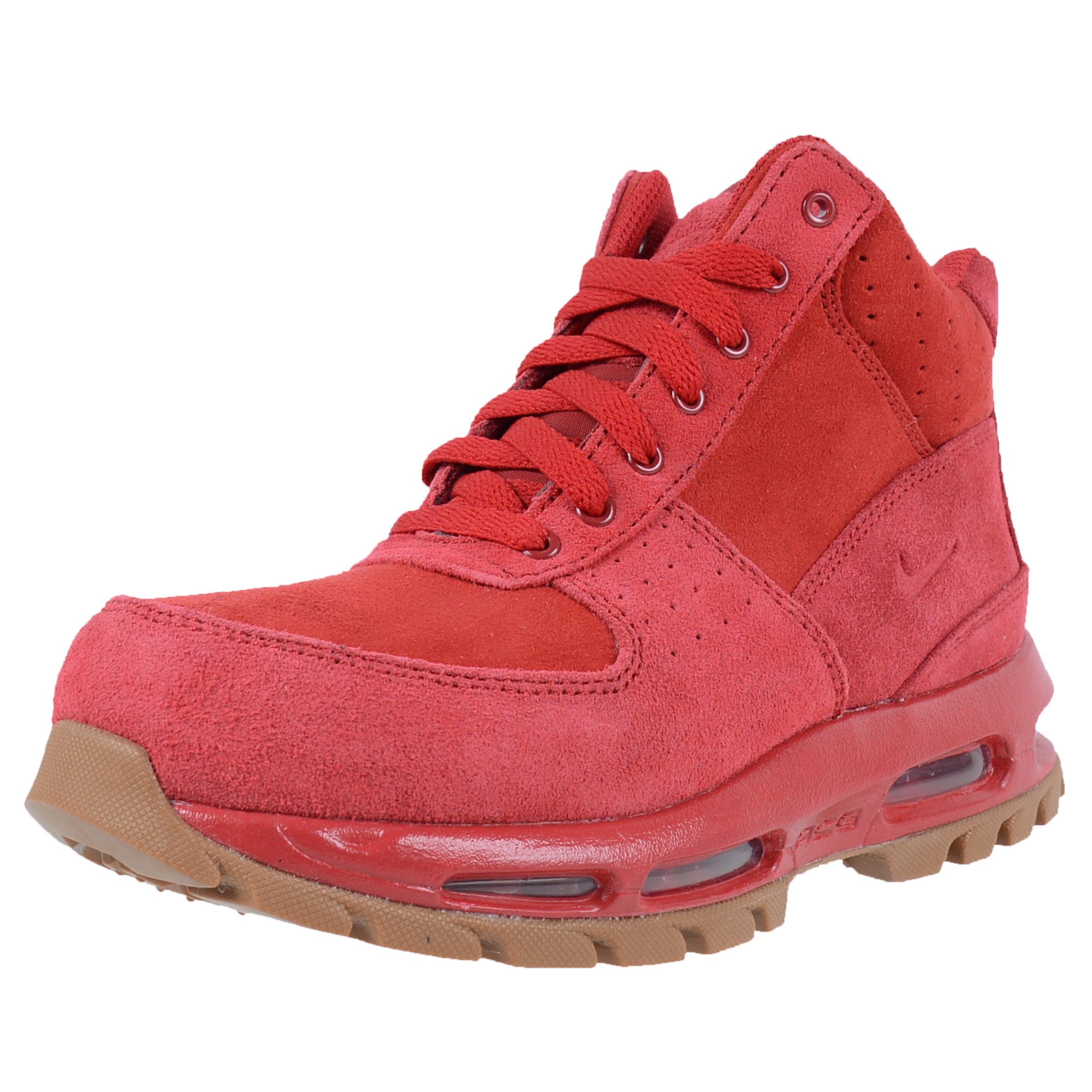 Nike Air Max Goadome Gym Red/Gym Red-Gum Medium Brown (GS) - 4 | Kids' Running Shoes for Sports & Casual Wear | Perfect for School, Gym & Everyday Activities