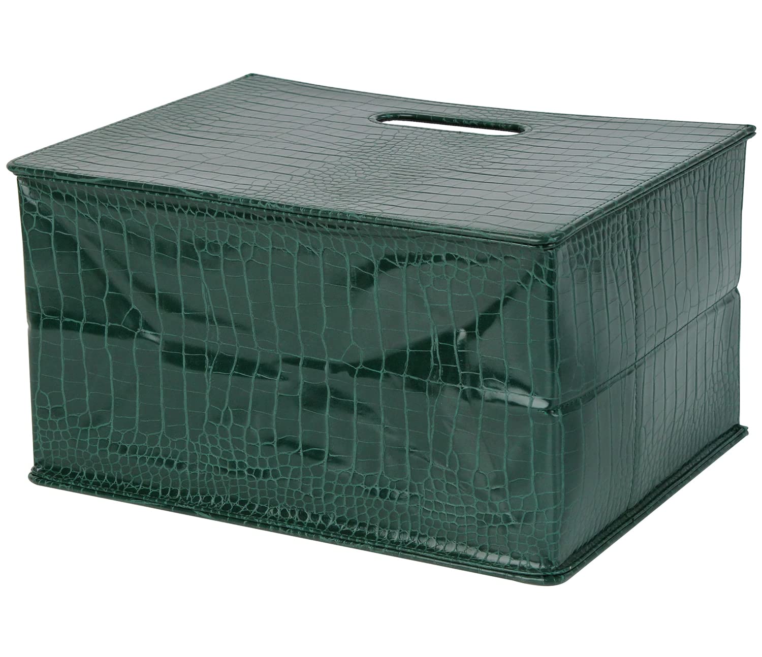 Foldable Magazine Rack & Document Organizer - HofferRuffer Green File Holder for Home Office Storage | Perfect for Magazines, Newspapers, Office Files & Home Organization