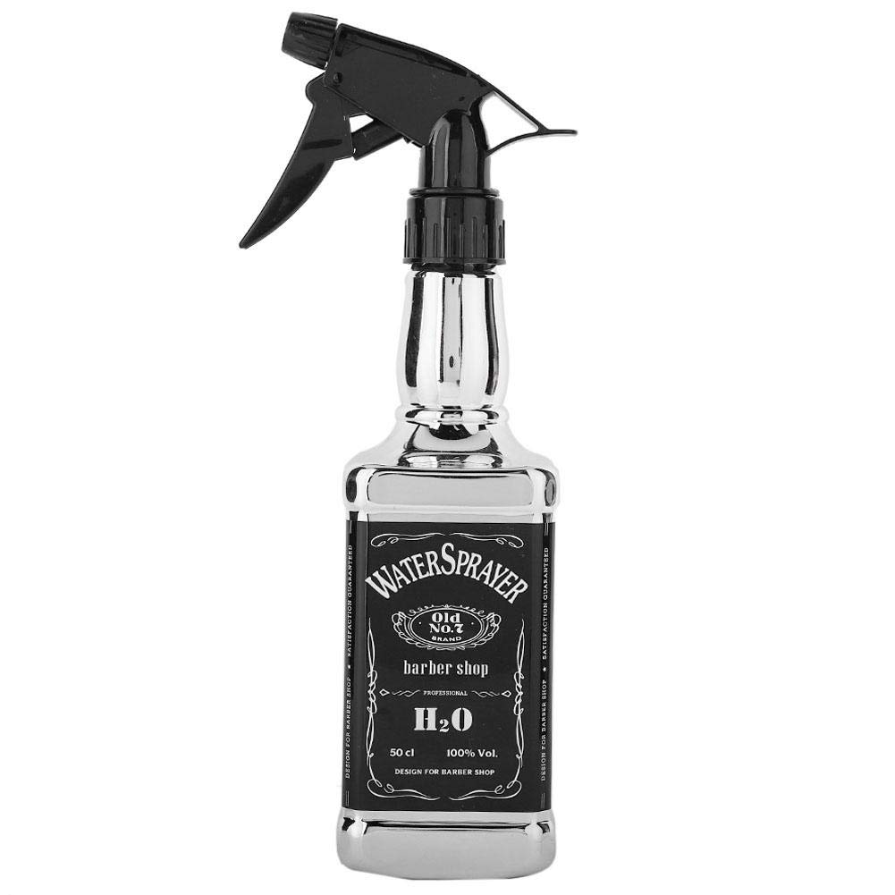 ABS Hair Spray Bottle for Styling & Home Gardening - Fine Mist Water Sprayer for Hair, Plants & Cleaning (Silver) | Perfect for Salons, DIY Hair Care & Indoor Plants