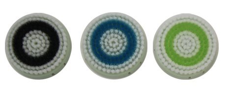 Erisonic Pro Brush Heads - 3 Pack for Normal, Sensitive & Deep Pore Skin | Facial Cleansing Replacement