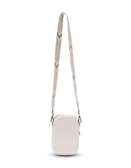 Tosca TH054 Mini Utility Phone Bag Ivory - Stylish Crossbody Pouch for Everyday Essentials, Perfect for Travel, Shopping & Outdoors