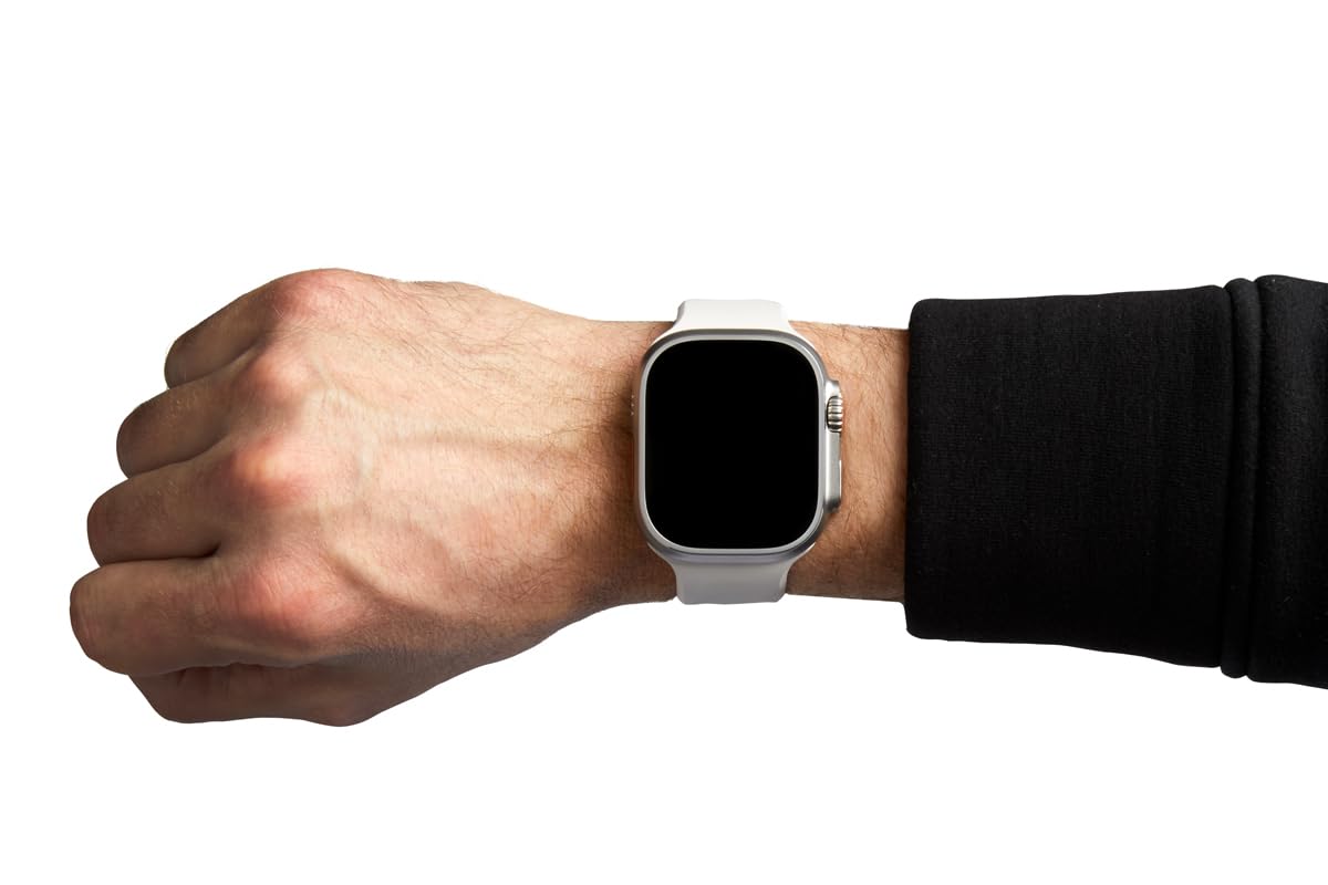 Bellroy Venture Watch Strap Large - Compatible with Apple Watch 42-49mm - Premium Leather Replacement Band - Chalk Color - Perfect for Outdoor Adventures & Everyday Wear