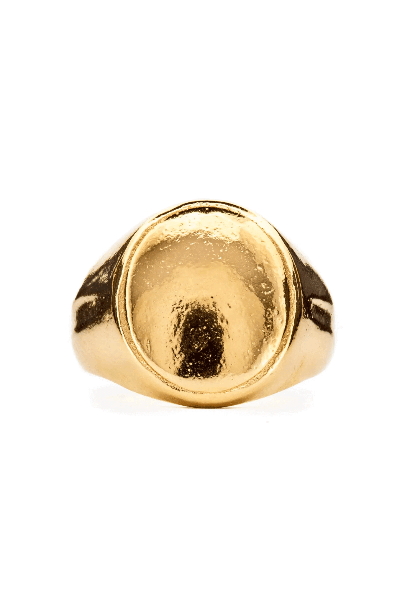 Elegant Gold Signet Ring for Men & Women - Personalized Engraved Tribute Signet Ring - Perfect for Weddings, Engagements, and Special Occasions