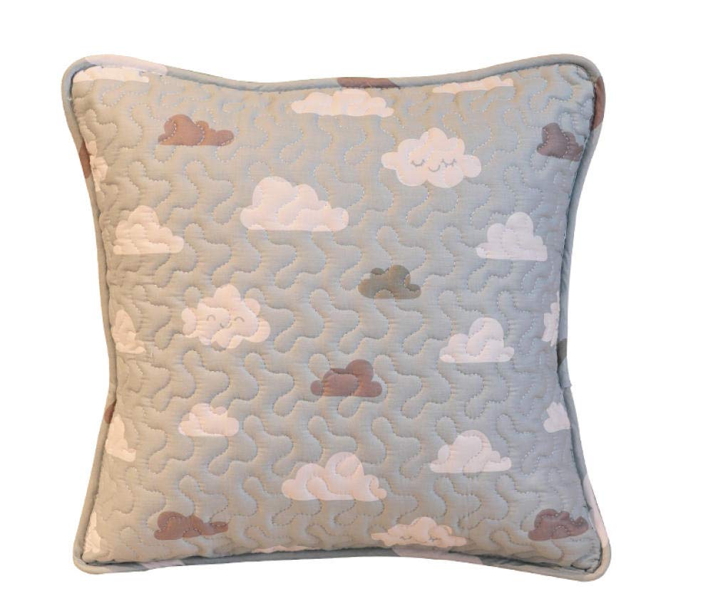 QWE Cotton Sofa Pillow Cover 45x45cm - Soft Cushion Case for Living Room, Office & Bedroom Decor - Home Decorative Throw Pillow for Sofa, Chair, and Bed