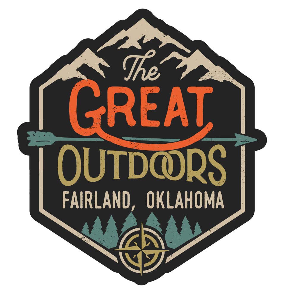 Fairland Oklahoma The Great Outdoors Souvenir Fridge Magnet - 4 Inch Collectible State Magnet for Refrigerators, Lockers & Office Decor - Perfect for Travel Memories & Home Decor