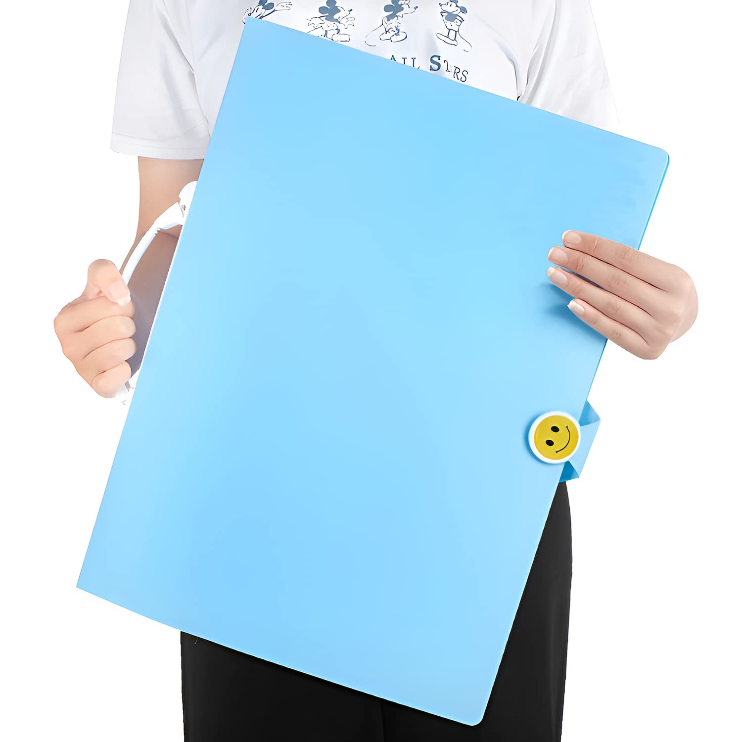 Premium Diamond Painting Display & Storage Book - 20 Pages Large Size 41x55.2cm (16.1x21.7inch) Blue - Perfect for Organizing & Protecting DIY Diamond Art Kits, Crafts, and Cross Stitch Projects at Home or On The Go