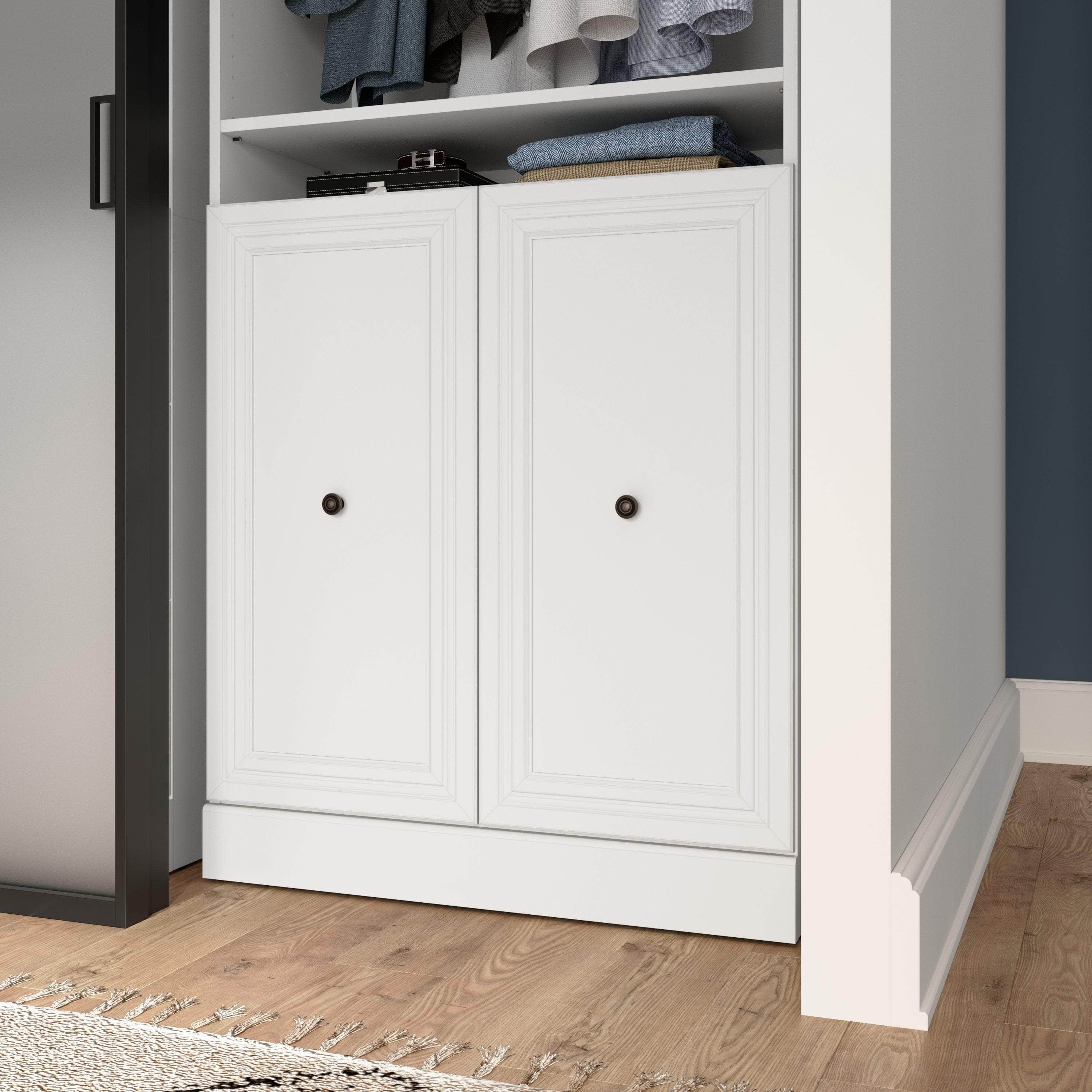 Pur 2 Door Set for Versatile 36W Closet Organizer - 3 Colors | Space-Saving Storage Solution for Bedroom, Closet & Laundry Room Organization