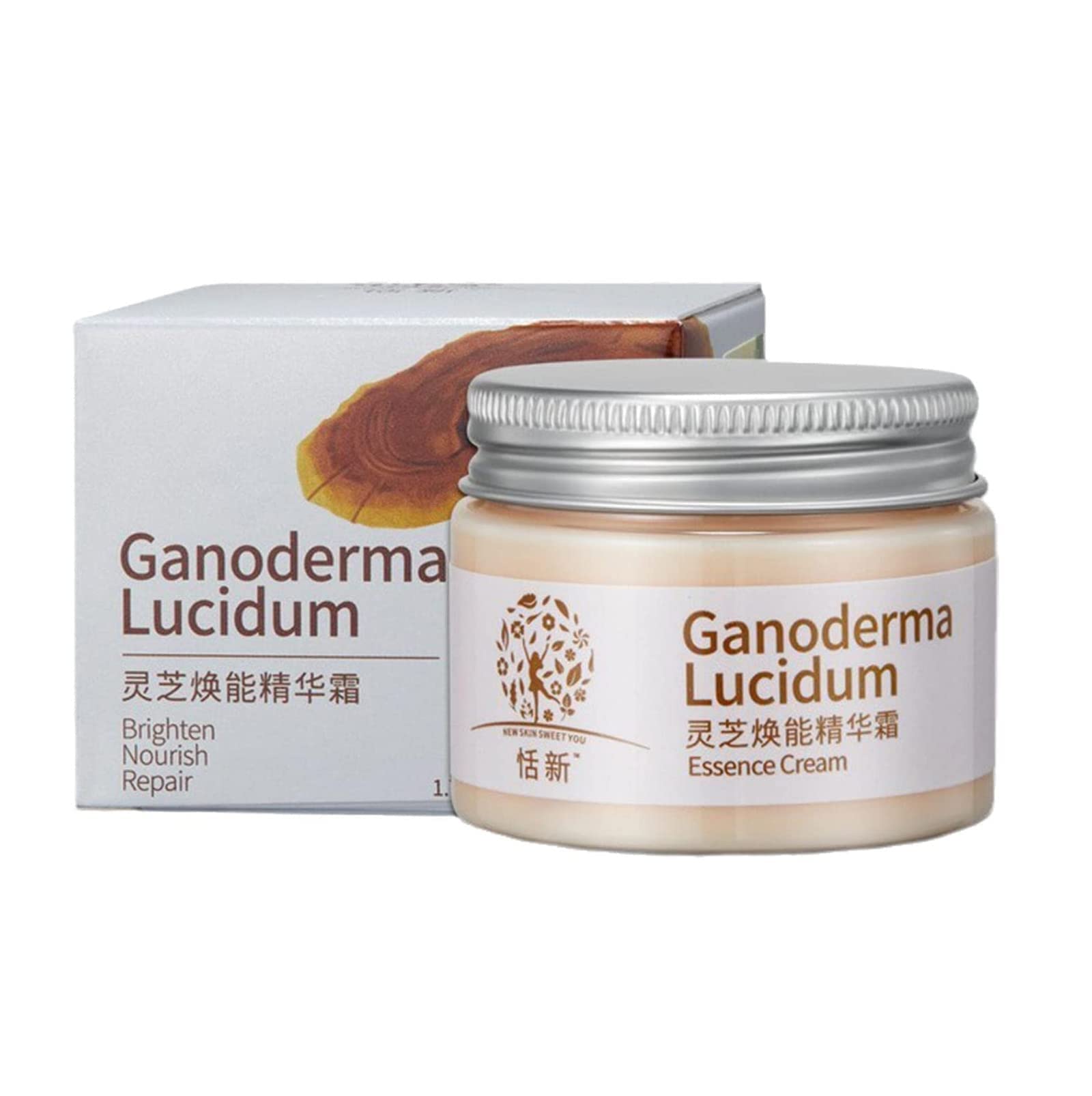 Premium Ganoderma Lucidum Anti-Aging Face Cream - Organic Rejuvenating & Repair Moisturizer for Brightening Skin - Day & Night Hydration for Wrinkles & Fine Lines - Perfect for Dry, Sensitive & Mature Skin Care Routine