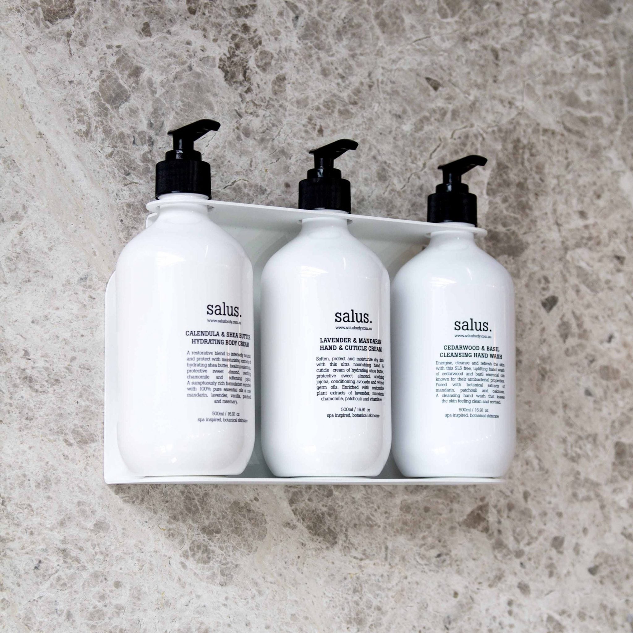 Triple Soap Dispenser Holder - 3 Bottle Organizer for Bathroom Countertop | White Ceramic Soap Pump Stand | Perfect for Kitchen, Bathroom, and Vanity Organization