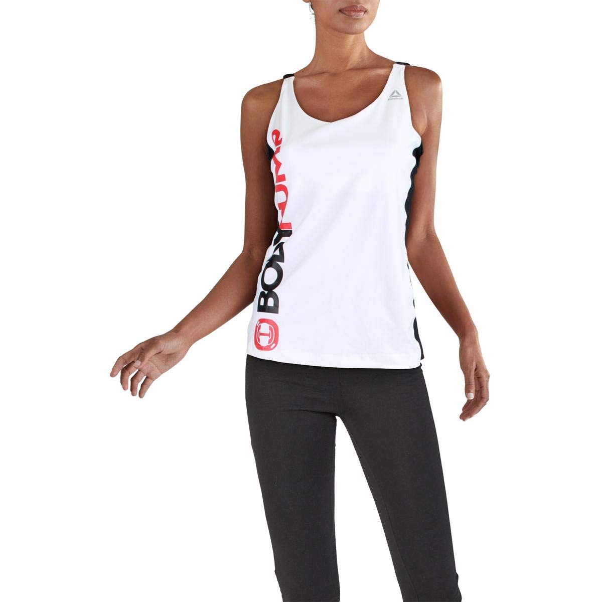 Reebok Women's Les Mills Body Pump Long Bra - High Support Workout Sports Bra for Gym, Running, Yoga & Fitness Training