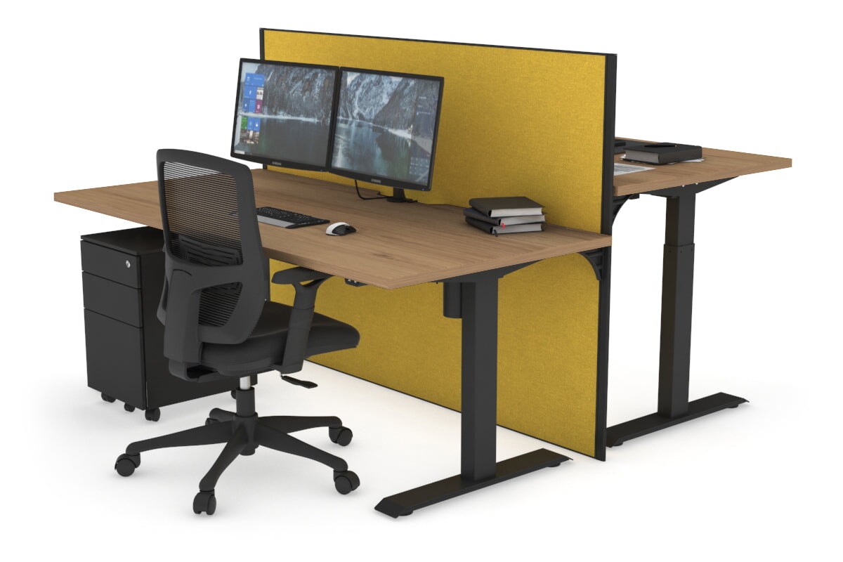 Height Adjustable 2 Person Workbench - 1400L x 800W with Cable Management | Heavy Duty Office & Workshop Desk for Collaborative Work & DIY Projects