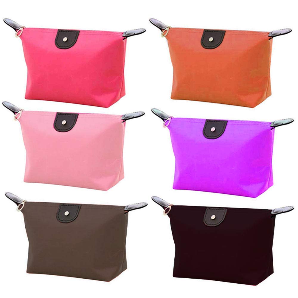 2 Pack Small Makeup Bags for Women - Travel Cosmetic Organizer with Zipper, Portable Toiletry Pouch for Makeup Brushes, Lipstick, Skincare (Perfect for Travel, Gym, Daily Use & Gift Giving)