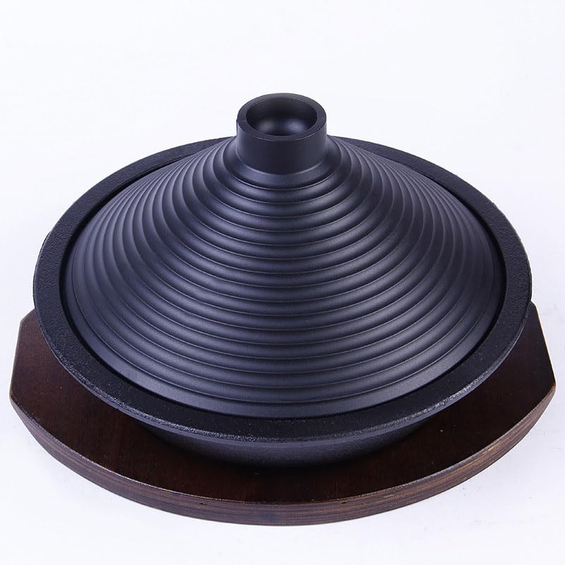 Premium Enameled Cast Iron Moroccan Tagine Pot with Conical Lid - 10.24 Inch (26cm) Non-Stick Cookware for Stovetop & Oven Use - Perfect for Slow Cooking Stews, Tajines & Authentic Moroccan Dishes - Gas Stove Compatible Essential Kitchen Cookware