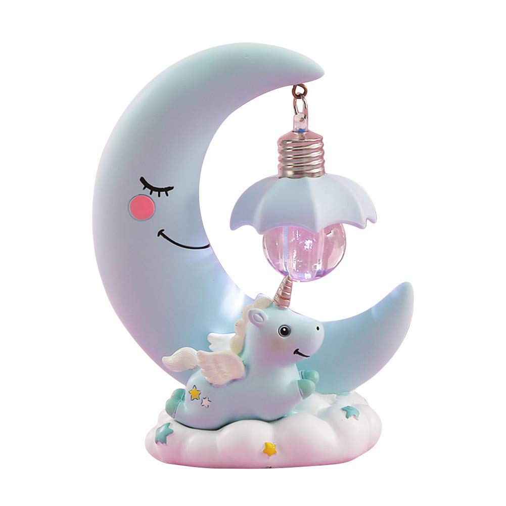 Sikiwind Cute Night Light for Kids - Battery Operated LED Nursery Lamp with Soft Glow, Cat & Unicorn Design - Perfect Baby Bedroom Decor, Sleep Aid Mood Light & Gift for Children | Ideal for Bedtime, Nursery Room Decor, and Soothing Nighttime Comfort