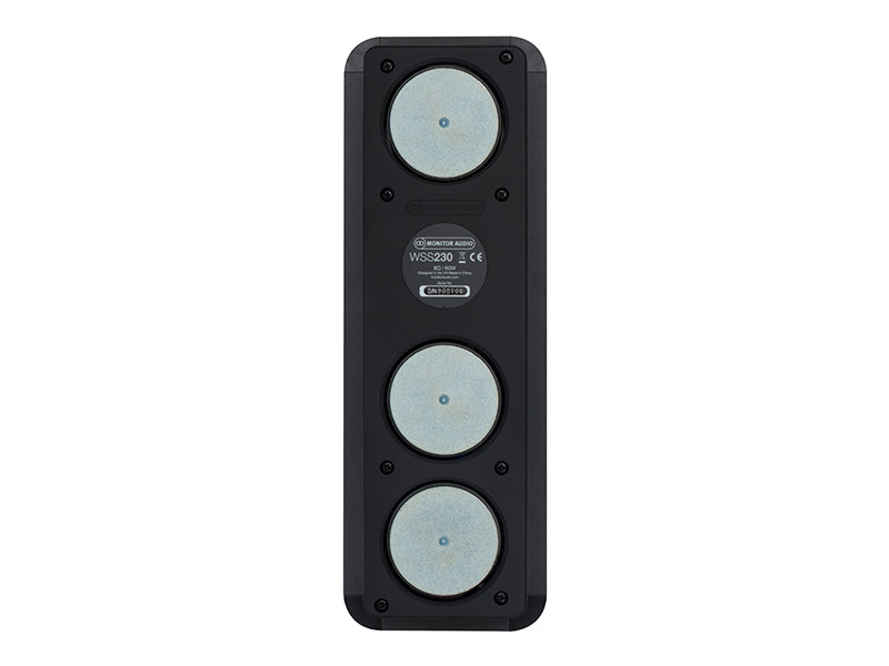 Monitor Audio Super Slim WSS230 In-Wall Speaker - High Performance Home Theater & Surround Sound System for Living Room, Bedroom, and Office Spaces