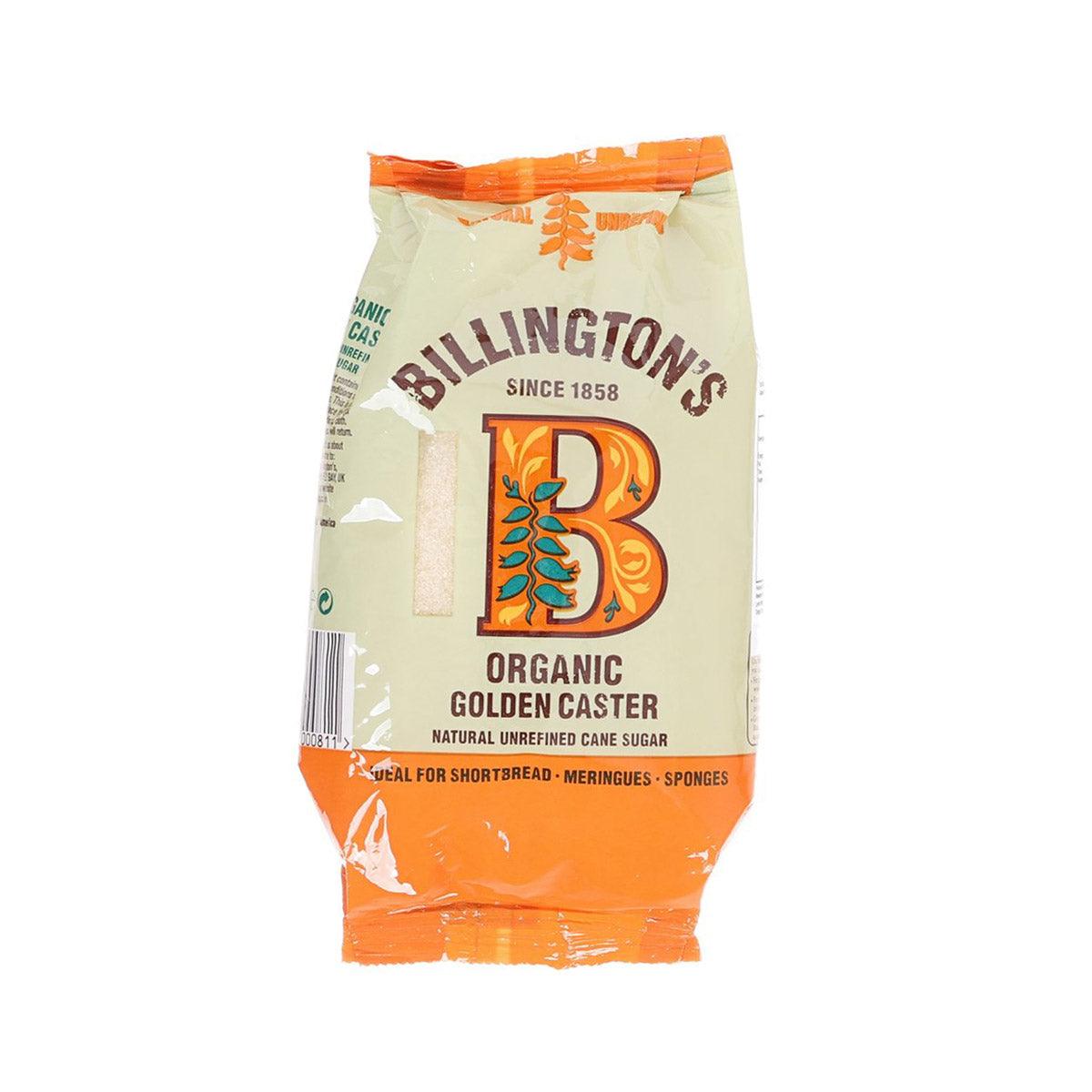 Organic Golden Caster Sugar by Billington's - 500g | Premium Baking Sweetener for Cakes, Cookies & Desserts | Natural Unrefined Cane Sugar for Tea & Coffee