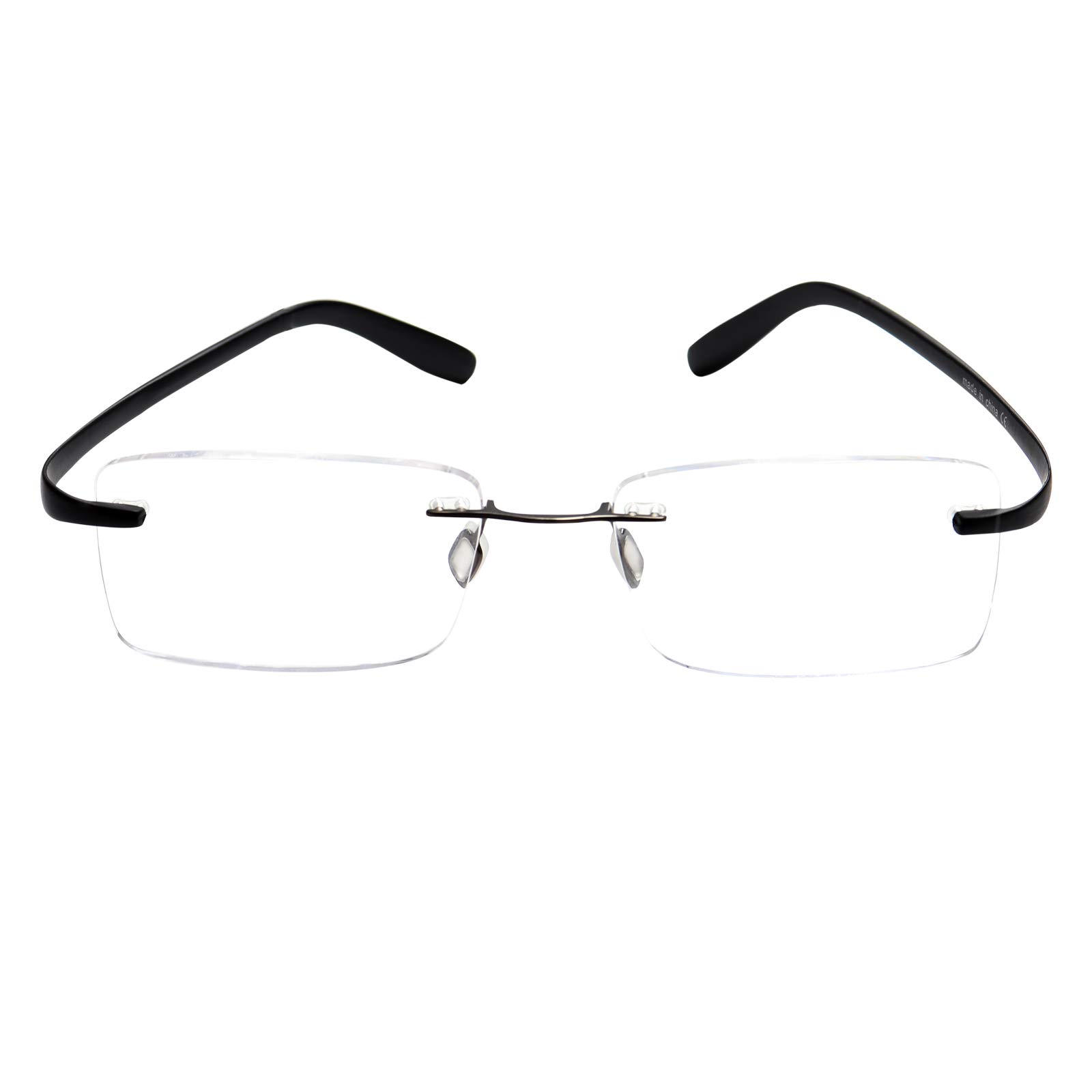 Lightweight Rimless Flexible Reading Glasses for Men & Women - Comfortable Eyewear for Reading, Working & Daily Use