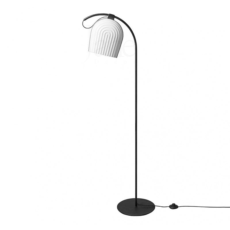 Modern Arc Floor Lamp for Living Room - Adjustable LED Standing Light with Remote Control, Perfect for Reading, Lounge & Bedroom Decor