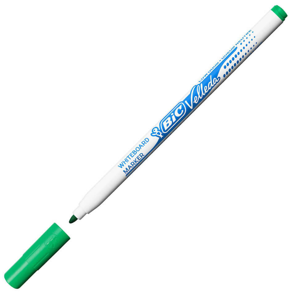 BIC Velleda 1721 Whiteboard Markers - Pack of 12, Fine Tip Dry Erase Markers for Whiteboards, Glass & Non-Porous Surfaces - Ideal for Office, Classroom & Home Use