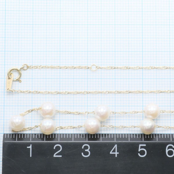 10K Yellow Gold Pearl Necklace for Women - Elegant Cultured Pearl Jewelry Gift for Birthday, Anniversary & Special Occasions
