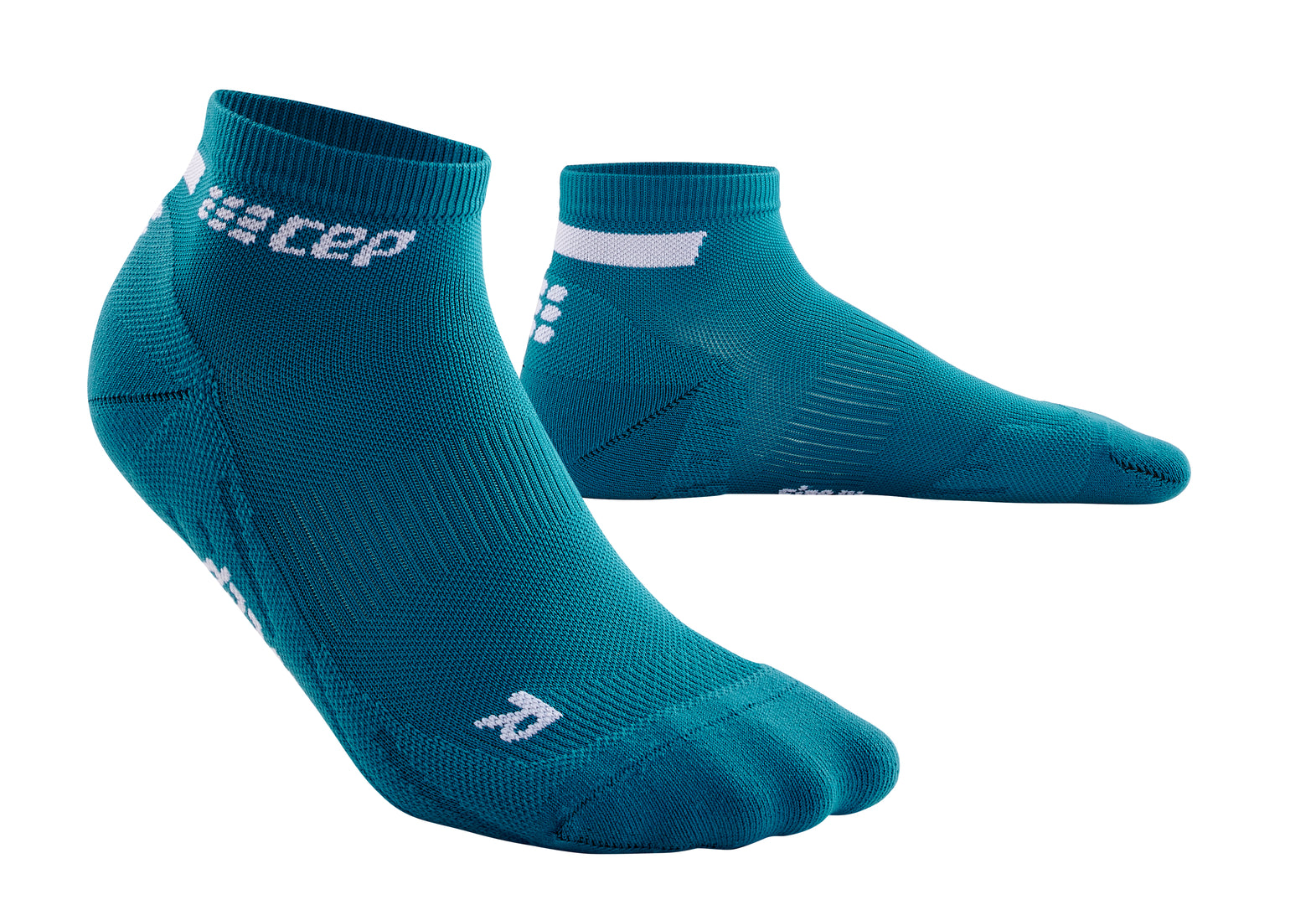 CEP Men's Low Cut Running Socks V4 - Breathable Athletic Socks for Marathon & Workout - Petrol Blue (WP3A9R) - Perfect for Jogging, Gym Training & Daily Sports Activities