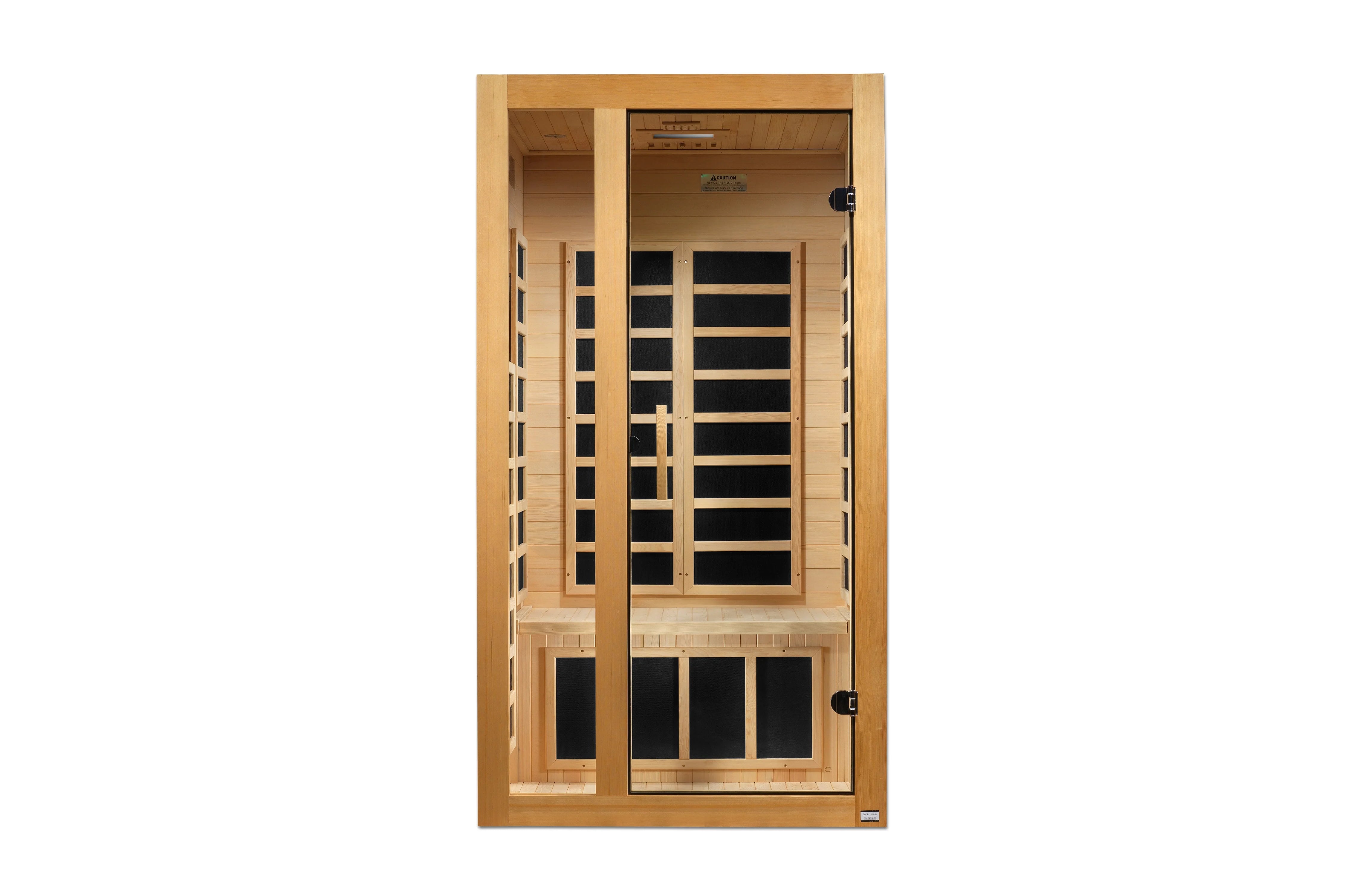 Golden Designs Gracia 1-2 Person Low EMF FAR Infrared Sauna for Home Spa Relaxation & Detox - Perfect for Small Spaces & Wellness Therapy