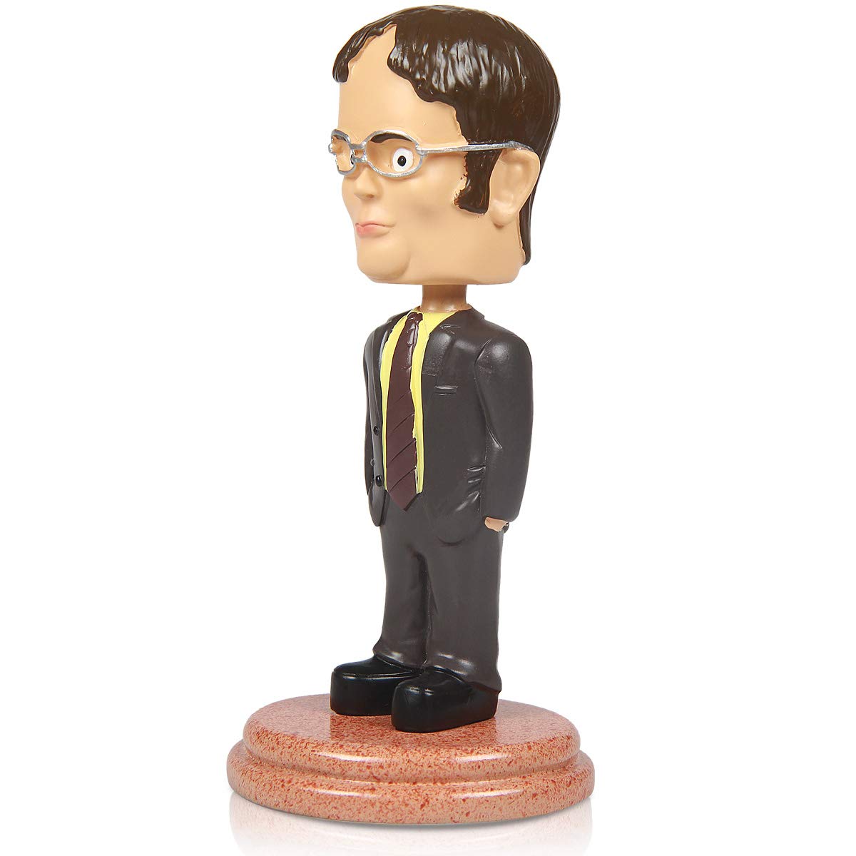 Dunder Mifflin Dwight Schrute Bobblehead - The Office TV Show Collectible, Perfect Gift for Fans | Desk Decor, Office Display, Pop Culture Memorabilia