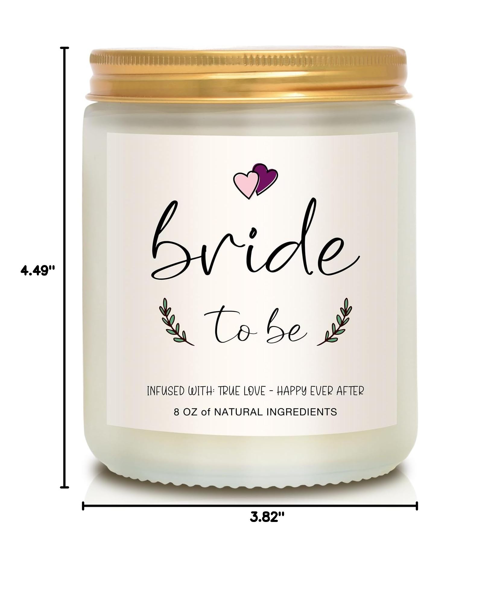 Elegant Bridal Shower Gifts for Bride to Be - Romantic Scented Candle for Engagement & Bachelorette Parties - Perfect for Wedding Showers, Bridal Luncheons & Newlywed Home Decor