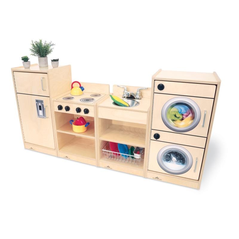 Whitney Brothers Toddler Kitchen Playset - Wooden Pretend Play Cooking Toy for Kids Ages 2-5 | Perfect for Preschool Learning & Imaginative Play at Home or Daycare