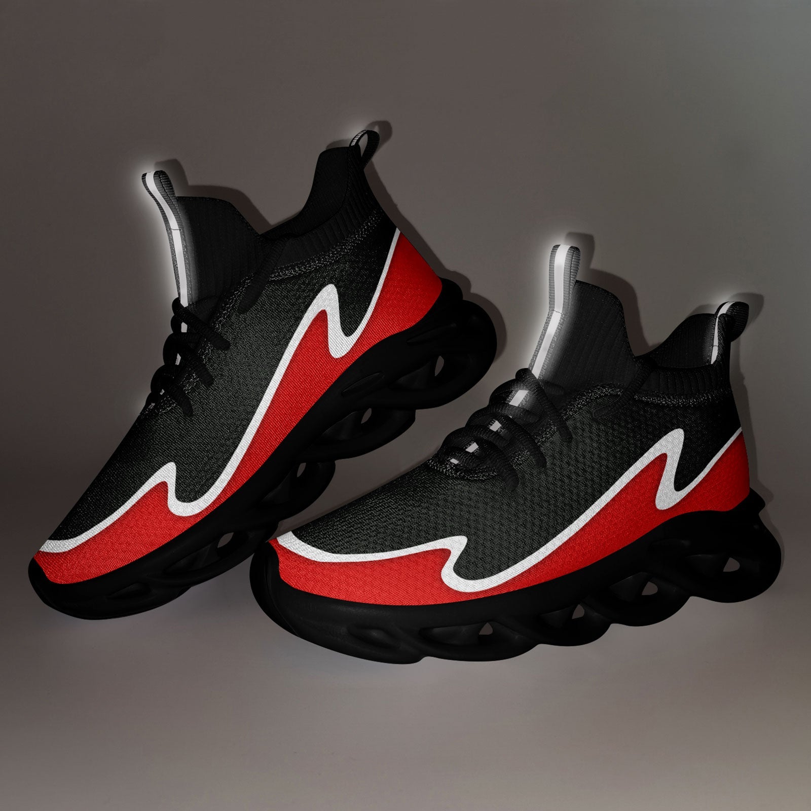Custom Forest Red Maxsoul Shoes - Personalized Sneakers for Men & Women | Breathable Comfortable Running Shoes | Perfect for Gym, Jogging, and Casual Wear (Model: FN030A E020011 Size 11)
