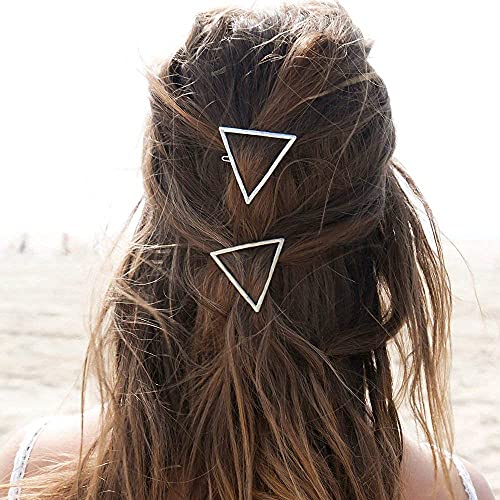 Vintage Metal Hair Clips - Geometric Hollow Hairpins, Circle Bobby Pins & Barrettes for Women & Girls | Fashion Hair Accessories for Parties, Weddings & Everyday Style