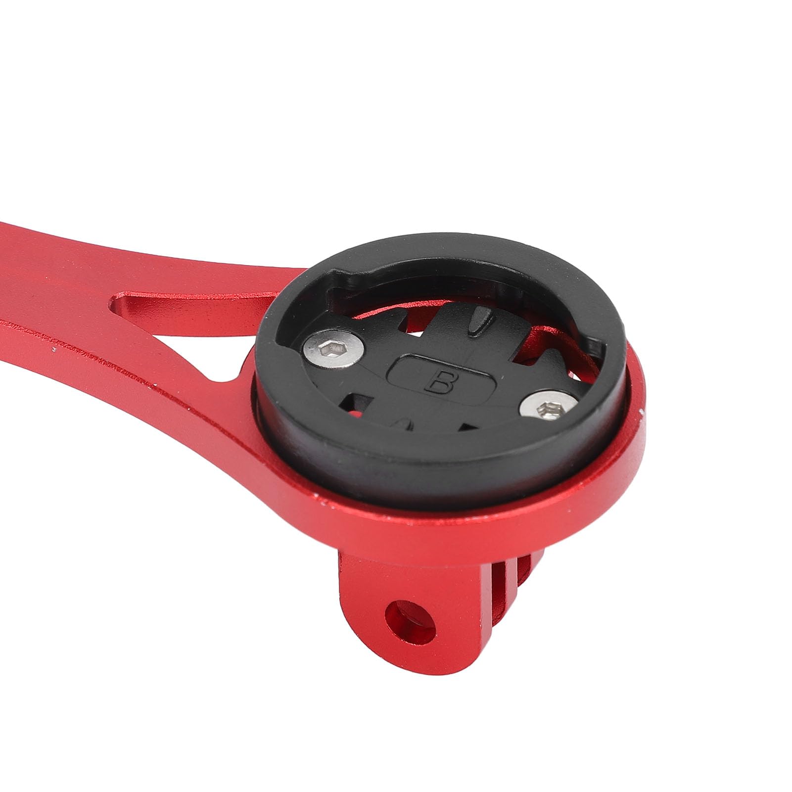 Bike Computer Mount - Universal Cycling GPS & Sports Camera Bracket - Easy Installation, Durable & Lightweight (Red) - Perfect for Road Biking, Mountain Cycling & Action Camera Recording
