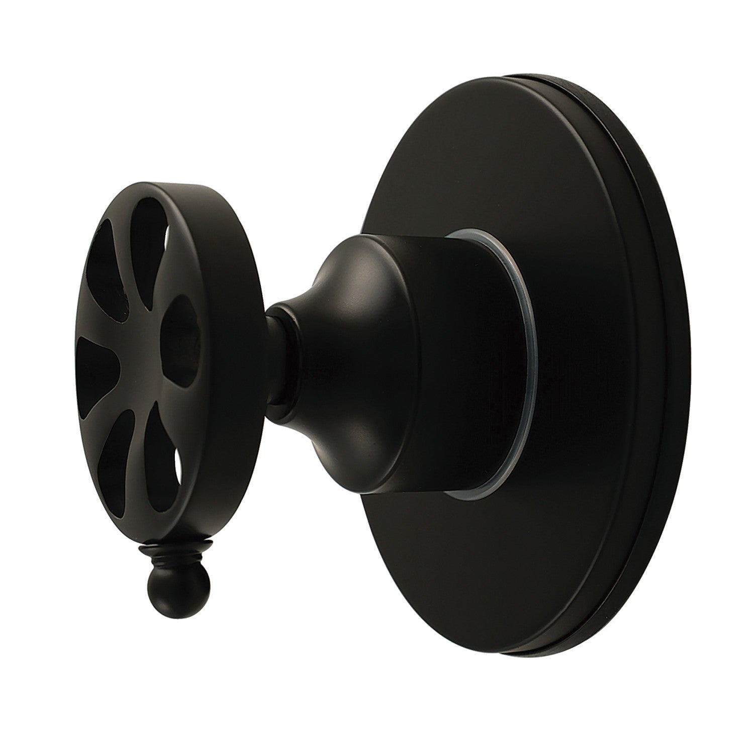 Belknap KS4030RX Single Handle 6-Way Diverter Valve with Round Trim Kit in Matte Black - Perfect for Shower Systems, Bathroom Remodels & Spa Installations
