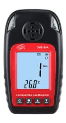 GM8100A Portable Combustible Gas Detector - High Accuracy Gas Concentration Tester for Methane, Propane & Butane - Ideal for Home Safety, Industrial Use & Leak Detection