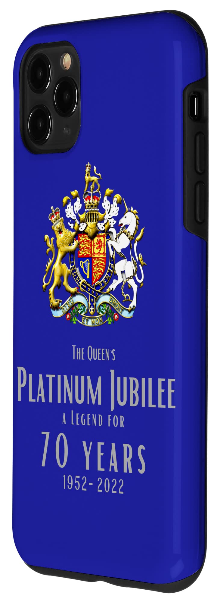 iPhone 11 Pro Max Case - Premium Protective Phone Cover with Platinum Design | Perfect for Queens 70th Jubilee Celebration & Everyday Use