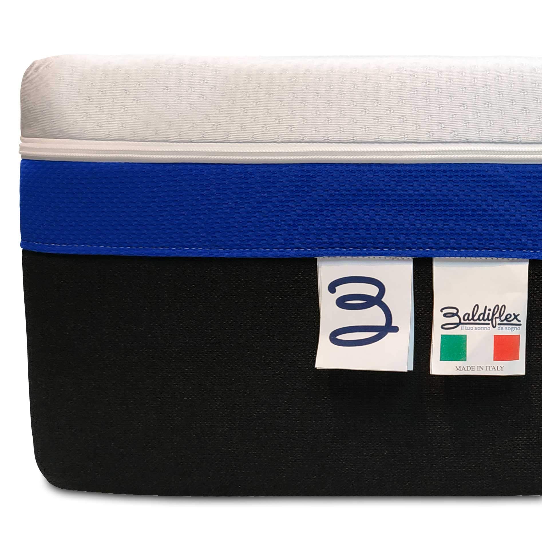 Baldiflex Queen and Twin Size Hybrid Mattress with Pocket Springs & Memory Foam - 3000 Coils, 120 x 190 cm, 25 cm Height - Perfect for Back Pain Relief, Guest Rooms & Small Apartments
