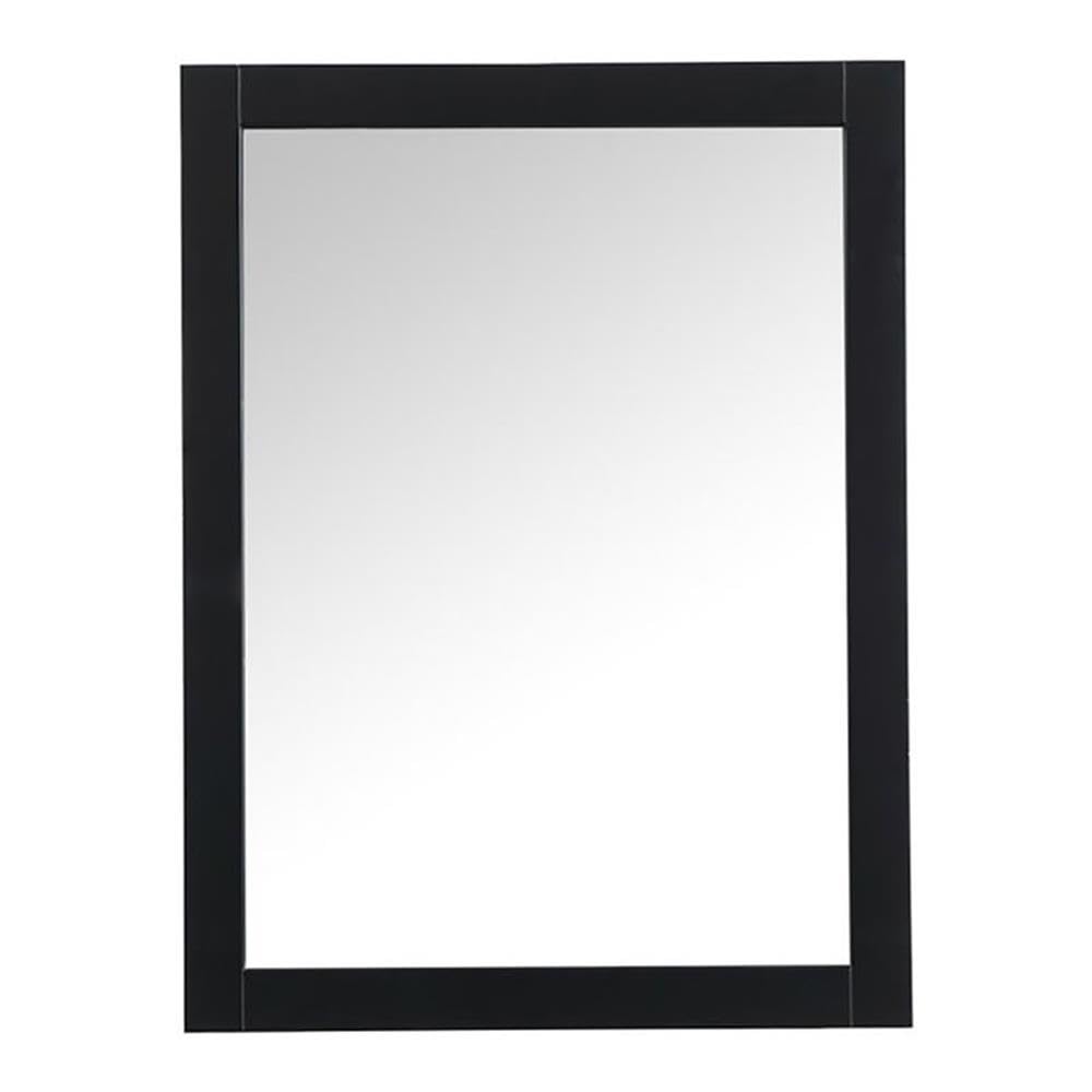 Black Aqua 24x32 Vanity Mirror - Elegant MDF & Metal Decor for Bathroom
