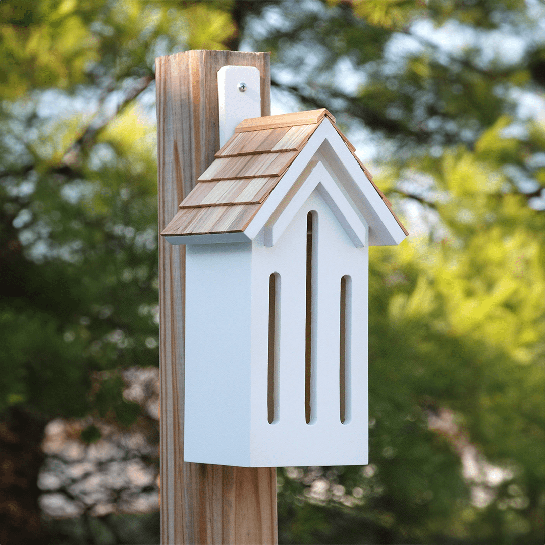 Classic White Butterfly House - Decorative Garden Decor for Attracting Butterflies | Perfect for Outdoor Gardens, Patios, and Backyards