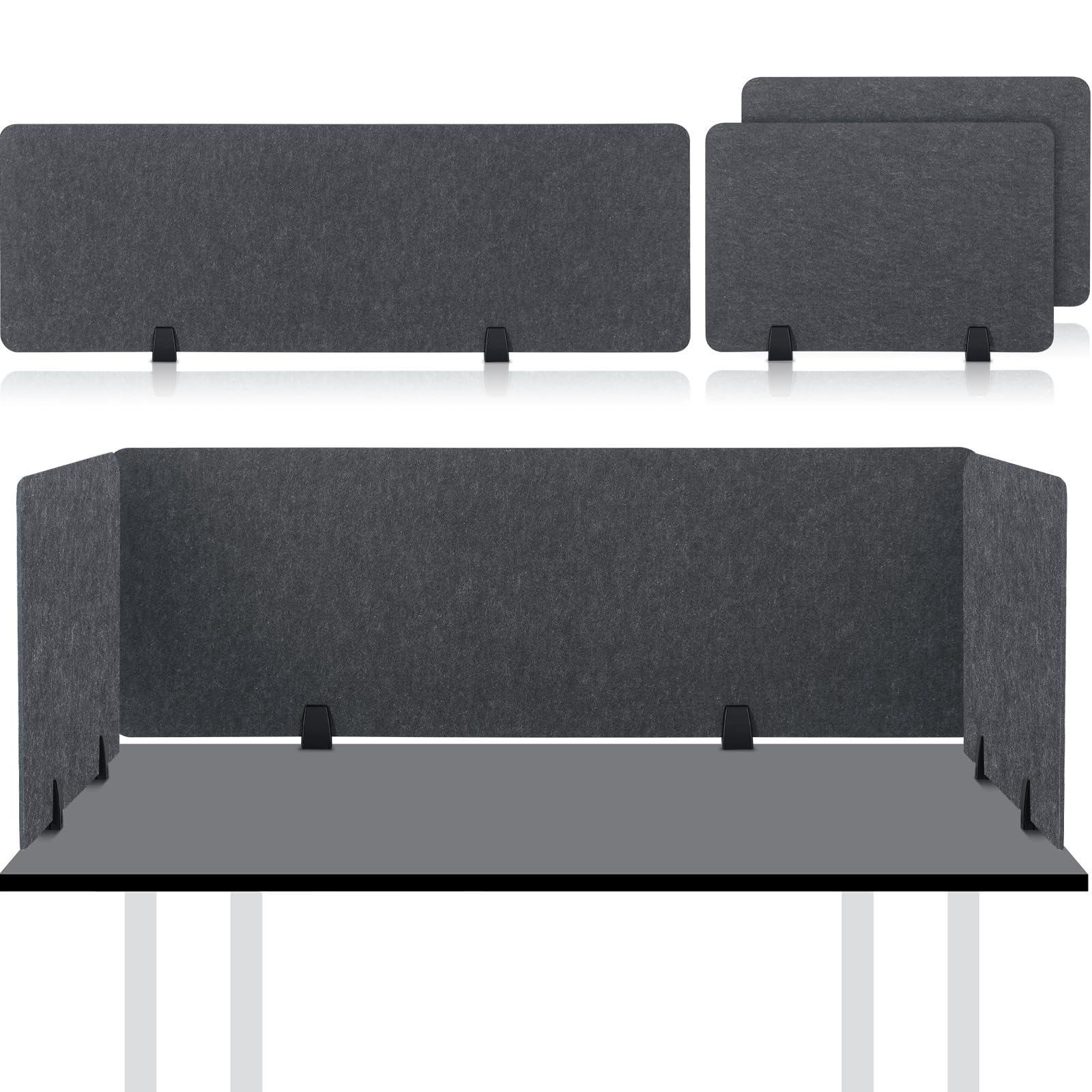 Yaomiao 3-Pack Acoustic Desk Dividers - 60