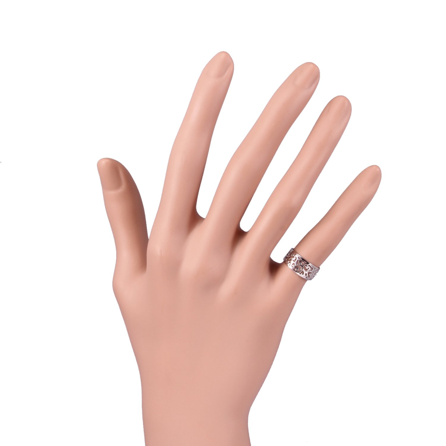 VIKI LYNN Adjustable Sterling Silver Toe Rings for Women - Open Design Tail Ring for Beach, Summer & Pedicure Days