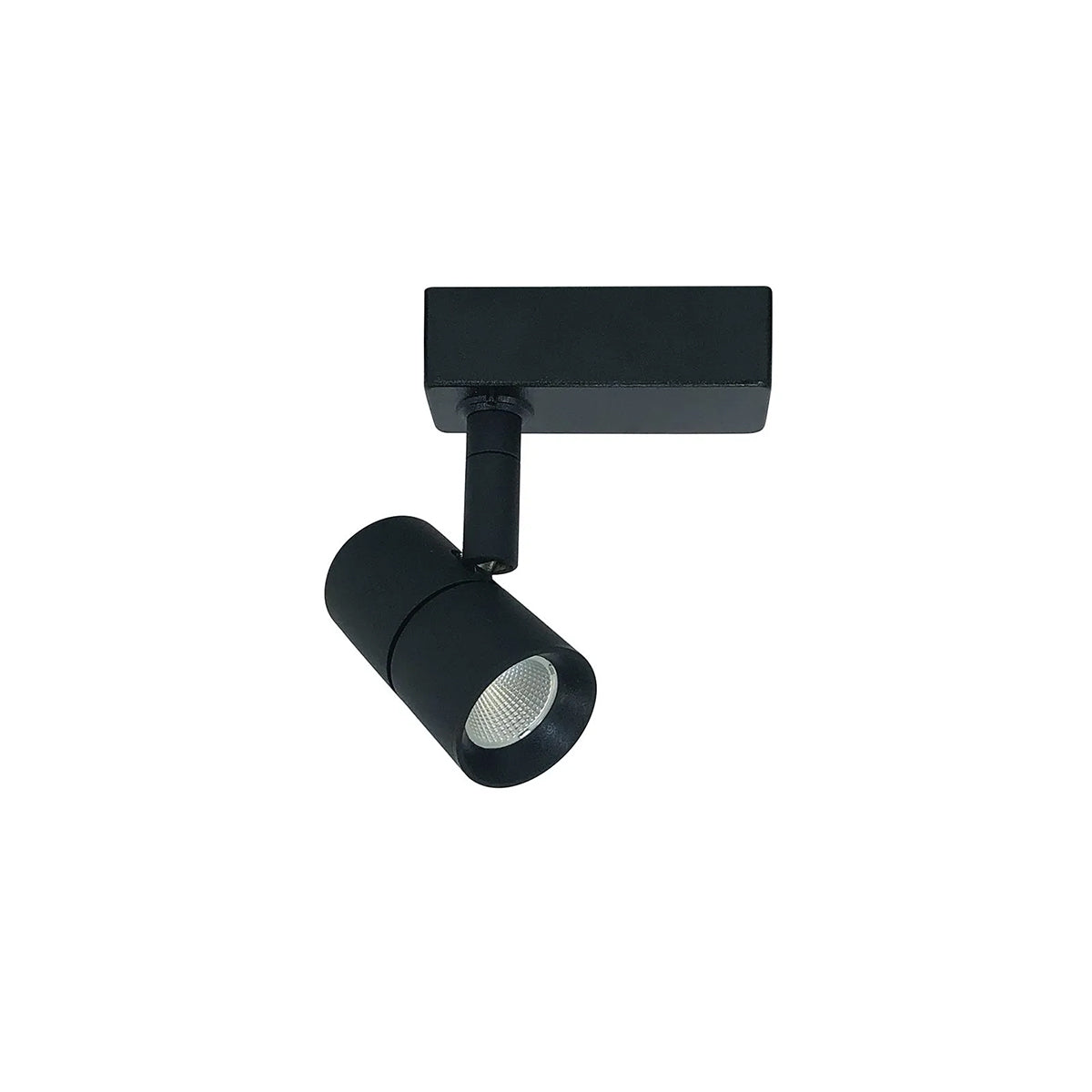 Aiden 10W LED Track Head Light - 800 Lumens, 3000K Warm White, Adjustable 25° or 43° Beam Angle, Black Finish - Perfect for Accent Lighting in Homes, Retail Stores, and Art Galleries